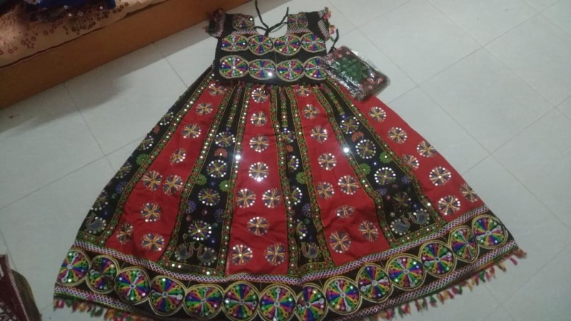 Red with Black Chaniya Choli