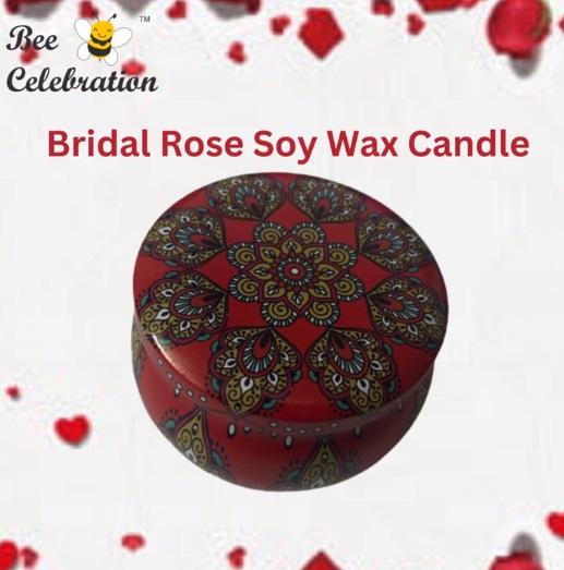 BRIDAL ROSE CANDLE