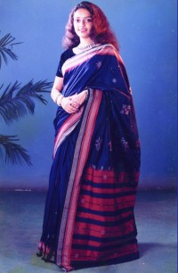 Kasuti Saree -Red bordered